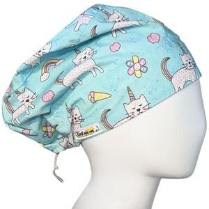 Unicorn Cats Euro Scrub Hat